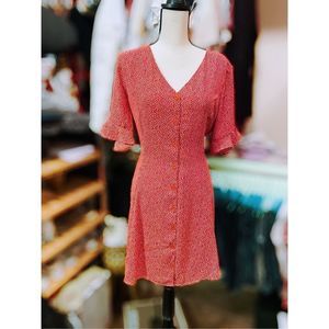 Lulus button down swing dress